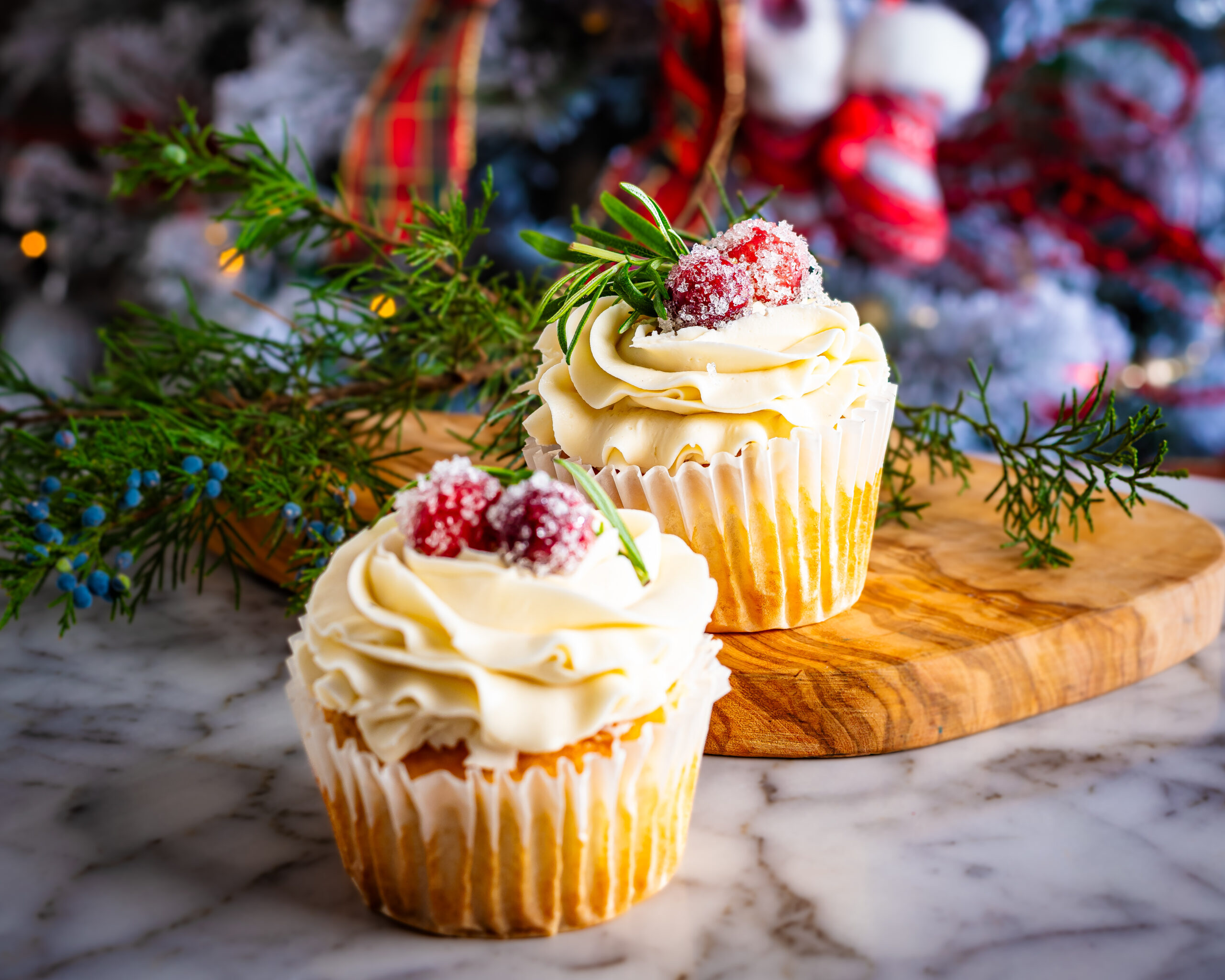 Cranberry Filled Cupcake