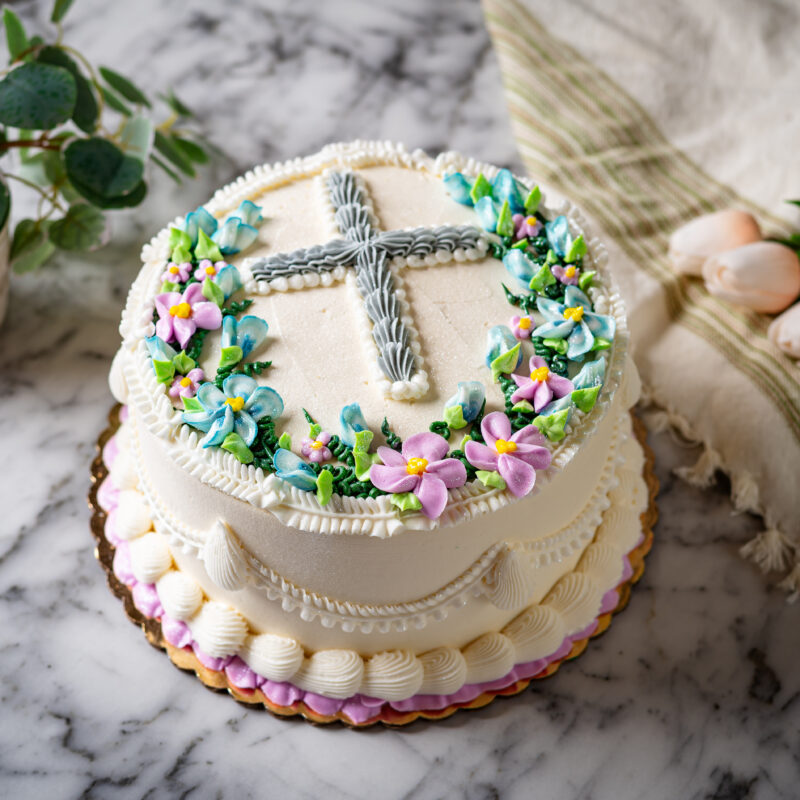 Floral Cross Cake