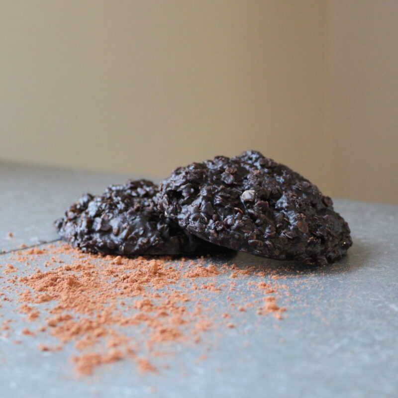 Gluten Free Chocolate Peanut Butter No-Bake Cookie